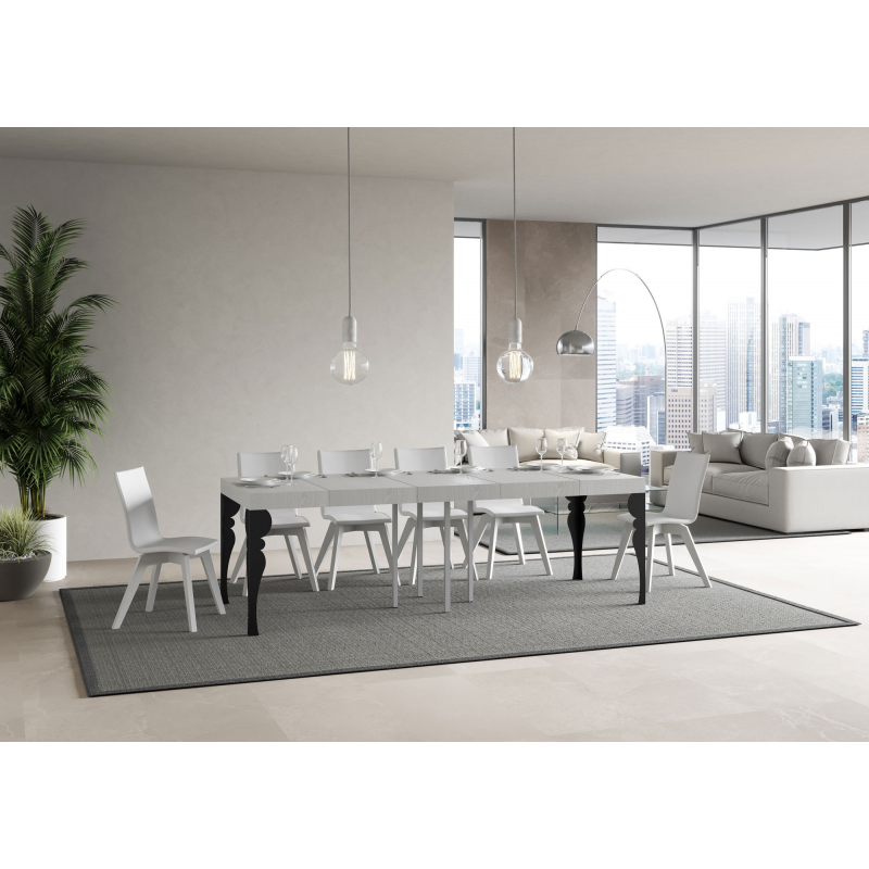 Tavolo allungabile 90x90/246 cm Paxon Premium telaio Antracite