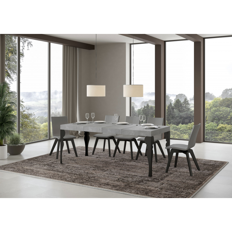 Tavolo allungabile 90x130/234 cm Paxon Premium telaio Antracite