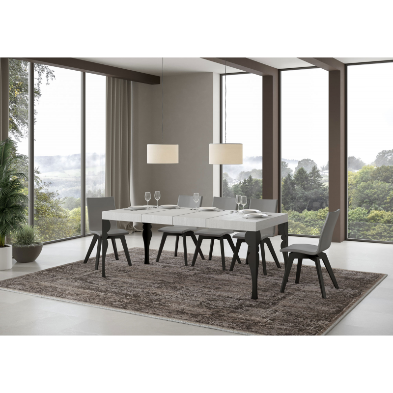 Tavolo allungabile 90x140/244 cm Paxon Premium telaio Antracite