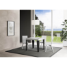 Tavolo allungabile 90x90/246 cm Flame Premium telaio Antracite