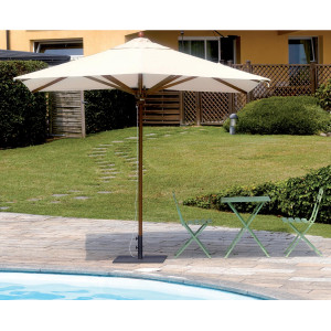 Zoom Ombrellone Torino 3X4 Fusto Legno - Acrilico/Olefin Moia