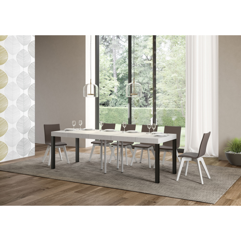 Tavolo allungabile 90x90/246 cm Everyday Premium telaio Antracite