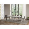 Tavolo allungabile 90x90/246 cm Everyday Premium telaio Antracite