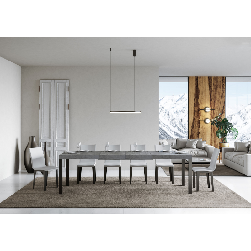 Tavolo allungabile 90x120/224 cm Everyday Premium telaio Antracite
