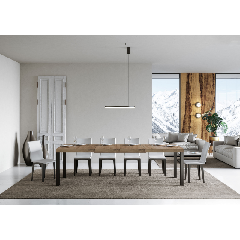 Tavolo allungabile 90x160/264 cm Everyday Premium telaio Antracite