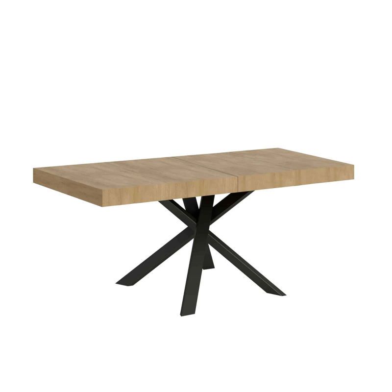 Tavolo allungabile 90x90/194 cm Clerk Premium - gambe Antracite