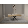 Tavolo allungabile 90x90/194 cm Clerk Premium - gambe Antracite