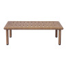 Salotto Cartagena Alluminio Effetto Legno Cuscini Rossi Moia