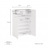 Scarpiera BOB 2 ante con1 cassetto con softclose e 5 ripiani made in Italy
