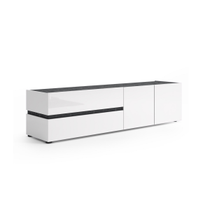 Zoom TV Lowboard con 2 ante e 2 cassetti BOB made in Italy