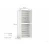 Scarpiera a 4 ante XL con 10 ripiani MISTER made in Italy