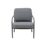 Salotto Almeria Alluminio Antracite Tavolino Gress Moia