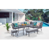 set da giardino Vienna in rattan - 4 pezzi