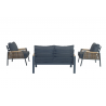 set da giardino Malibu in rattan - 4 pezzi
