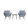 set da giardino Roma in rattan - 3 pezzi
