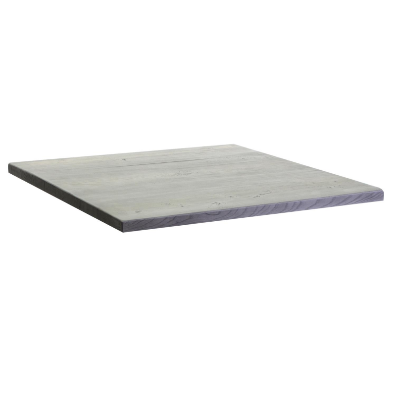 Top tavolo resina per esterno grigio quadro cm 56x56x3