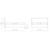 Letto matrimoniale Beatrice made in Italy