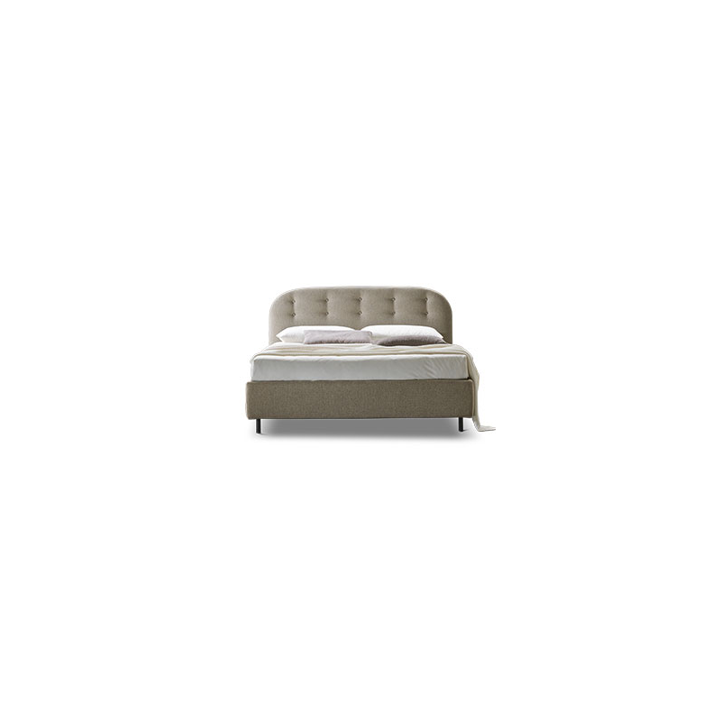 Letto matrimoniale Bianca con bottoni made in Italy