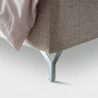 Letto matrimoniale Barbara con bottoni made in Italy