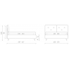 Letto matrimoniale Fiona made in Italy