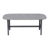 Salotto Almeria Alluminio Antracite Tavolino Gress Moia