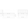 Letto matrimoniale Mia made in Italy