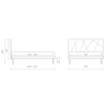 Letto matrimoniale Chiara struttura made in Italy