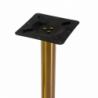 Base tavolo acciaio Gordon oro opaco tondo cm ø45h72