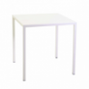 Set da 4 Tavoli metallo autolivellante new Elma bianco quadro cm 70x70h75