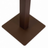 Base tavolo acciaio Jamie marrone corten quadro cm 40x40h72