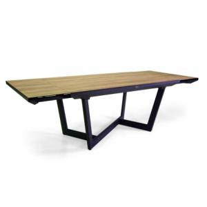 Zoom Tavolo alluminio Riverside Deluxe allungabile antracite top hpl cm 160/240x100h75