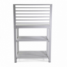 Mobiletto alluminio bianco cm 90x56h141