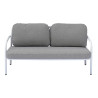 Salotto Almeria Alluminio Bianco Tavolino Gress Moia