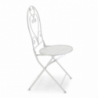 Sedia metallo Leila bianco cm 50x41h45/94