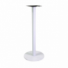 Base tavolo bar acciaio Gordon bianco tondo cm 45x45h108