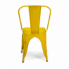 Sedia ferro New Bristol giallo antico cm 43x43h45/84