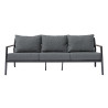 Salotto Cadice Alluminio Antracite Bracciolo Effetto Legno Moia