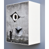 Orologio da parete a cucù Who did it _ Banksy Made in Italy