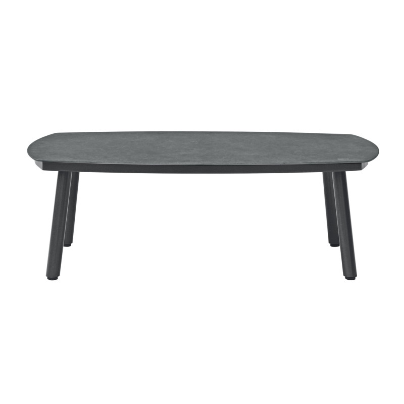 Salotto Cadice Alluminio Antracite Bracciolo Effetto Legno Moia
