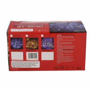 Zoom Set di 2 Luce filo 150 led bianco caldo controller cm 300 al. fissa uso esterno