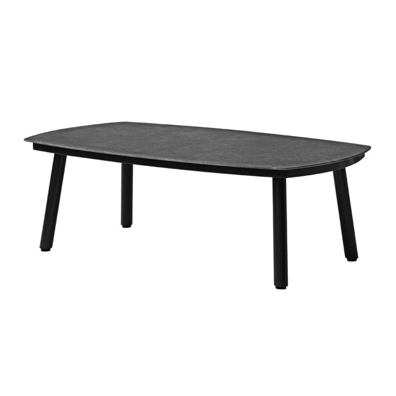Salotto Cadice Alluminio Antracite Bracciolo Effetto Legno Moia