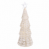 Albero led vetro con stella bianco cm ø9,5h26
