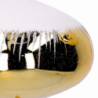 Sfera plastica cipolla innevata oro cm ø20