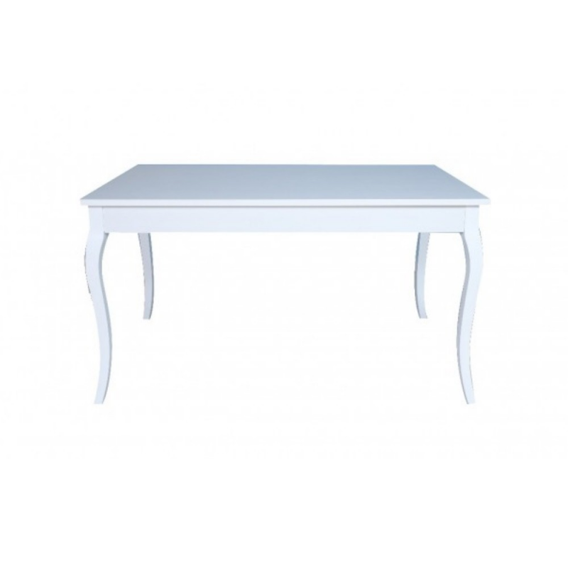 Tavolo Liberty allungabile 140x85 bianco frassinato moderno