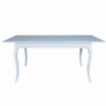 Tavolo Liberty allungabile 140x85 bianco frassinato moderno