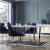 Tavolo Enzio bianco laccato lucido 185x95 moderno | Tavoli fissi