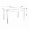 Tavolo allungabile Megaron bianco 120x80 cm moderno e pratico