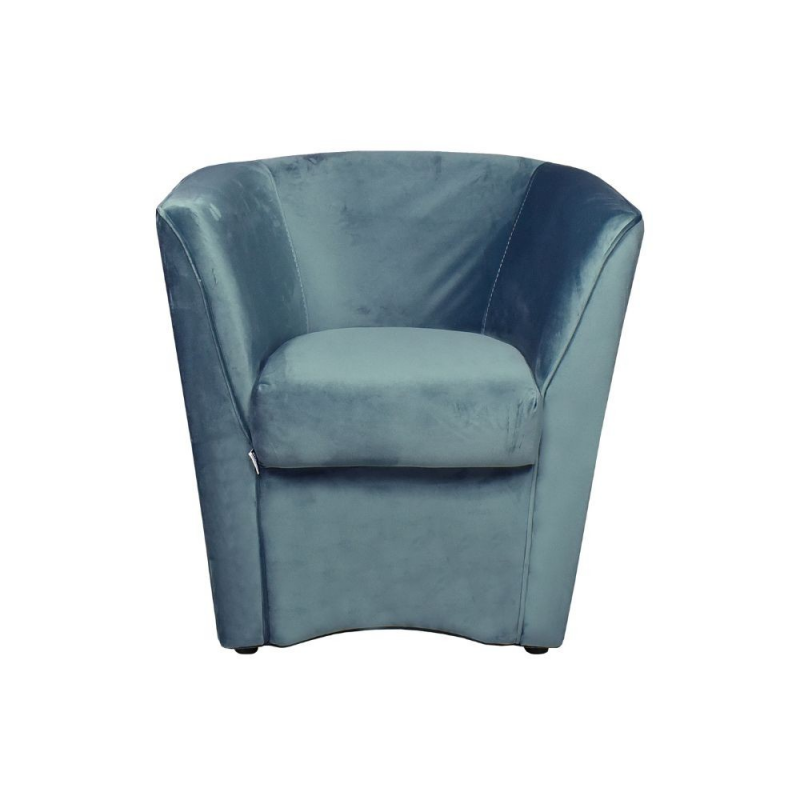 Poltrona Tago tessuto ottanio Riviera 18 classica elegante