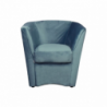 Poltrona Tago tessuto ottanio Riviera 18 classica elegante