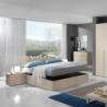 Letto matrimoniale contenitore Manitoba olmo moderno e pratico